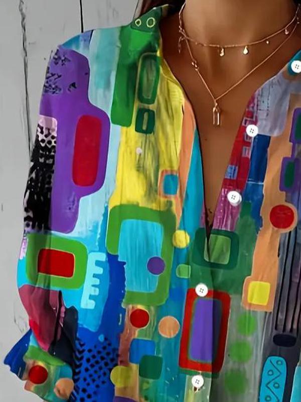 Elio - Abstract Print Shirt