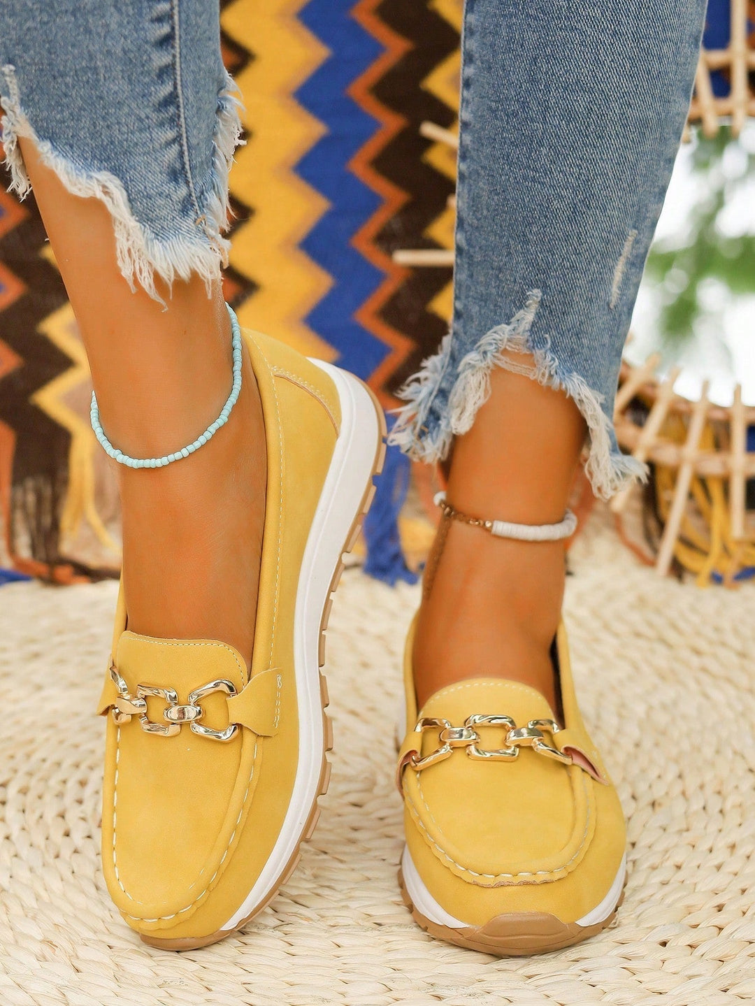 Kiara™ – Flat Buckle Loafers for Timeless Elegance