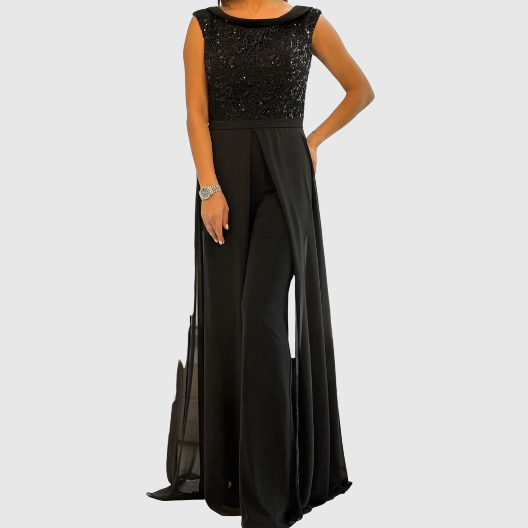 Helena – Stylish Sleeveless Jumpsuit Dress