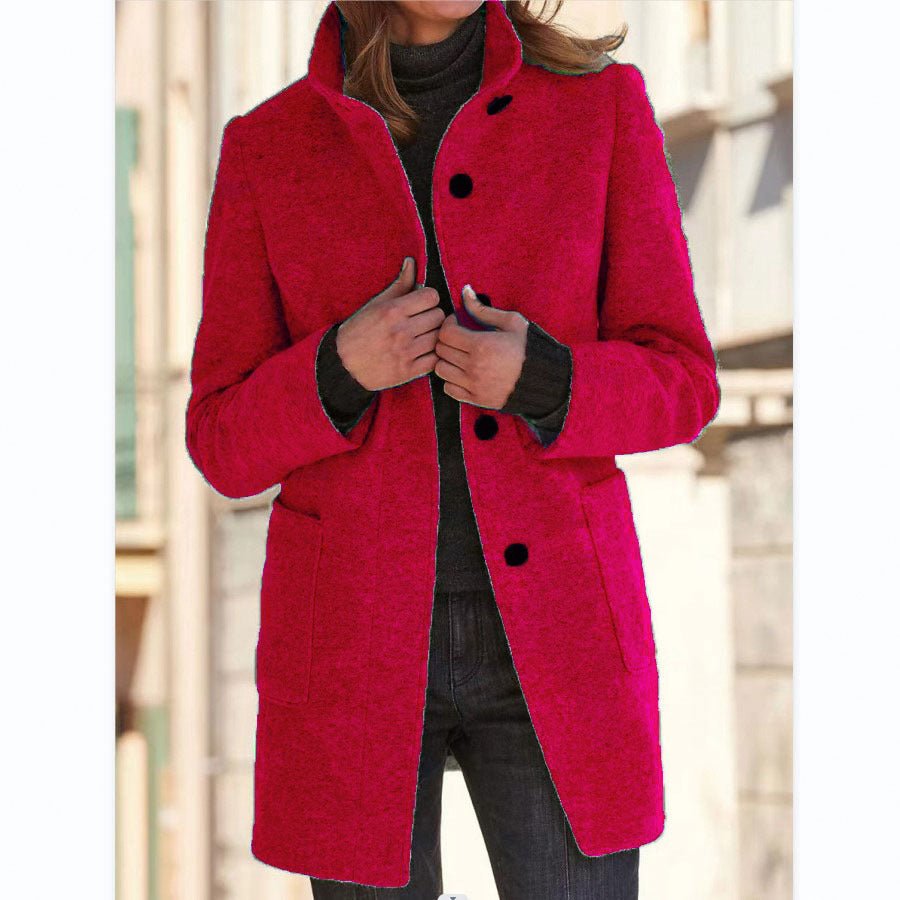 Raina™ – Cozy Mid-Length Everyday Coat