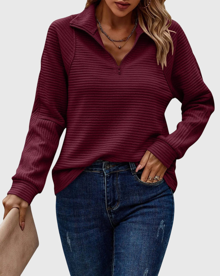 Élise – Refined Half-Zip Sweater