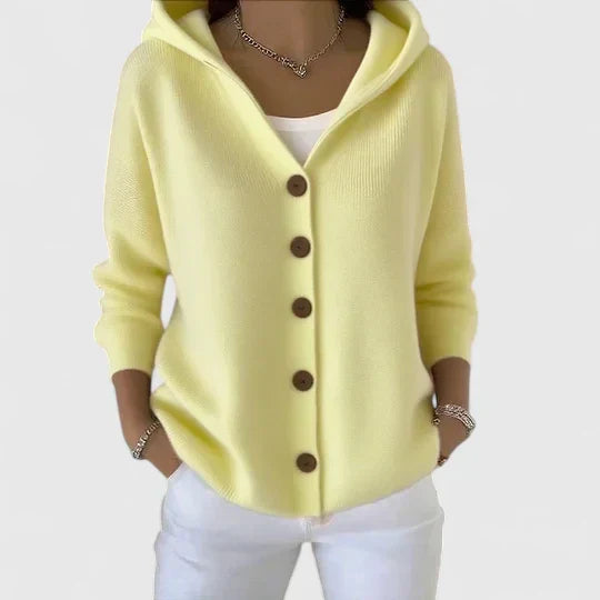 Nolwenn | Soft Knit Cardigan with Hood