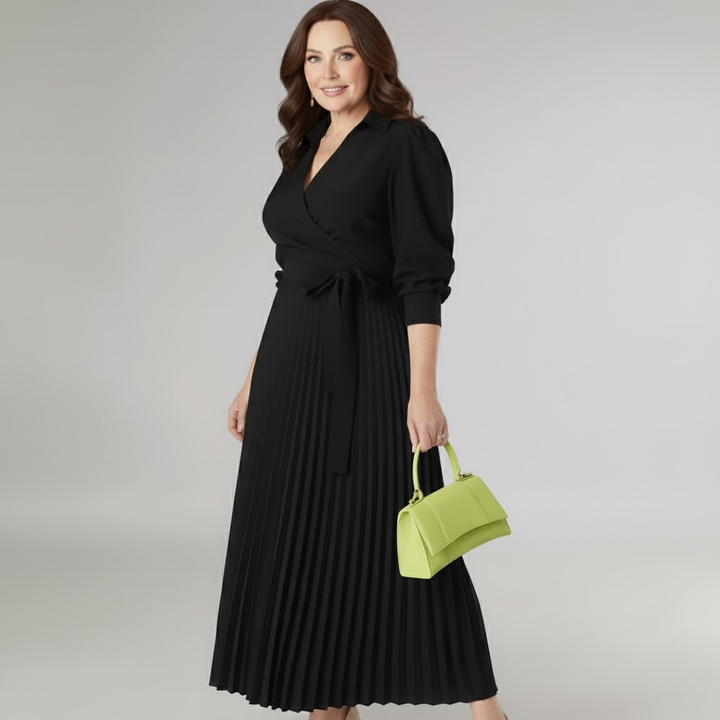 Teresa – Soft Pleated Midi Dress