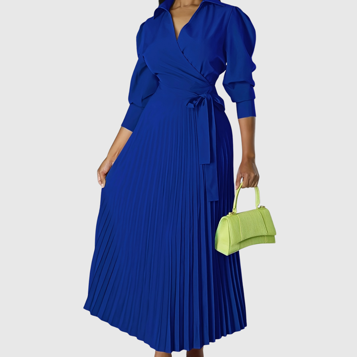 Teresa – Soft Pleated Midi Dress