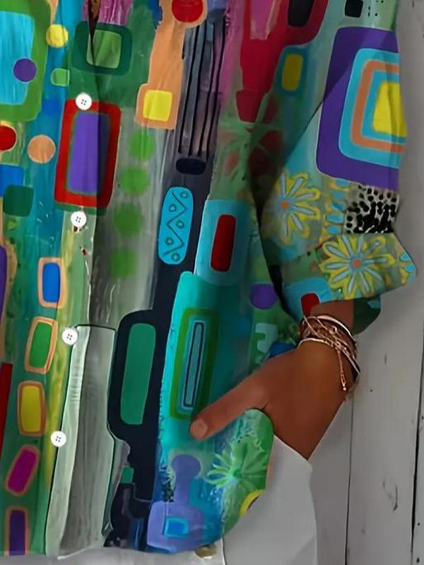 Elio - Abstract Print Shirt