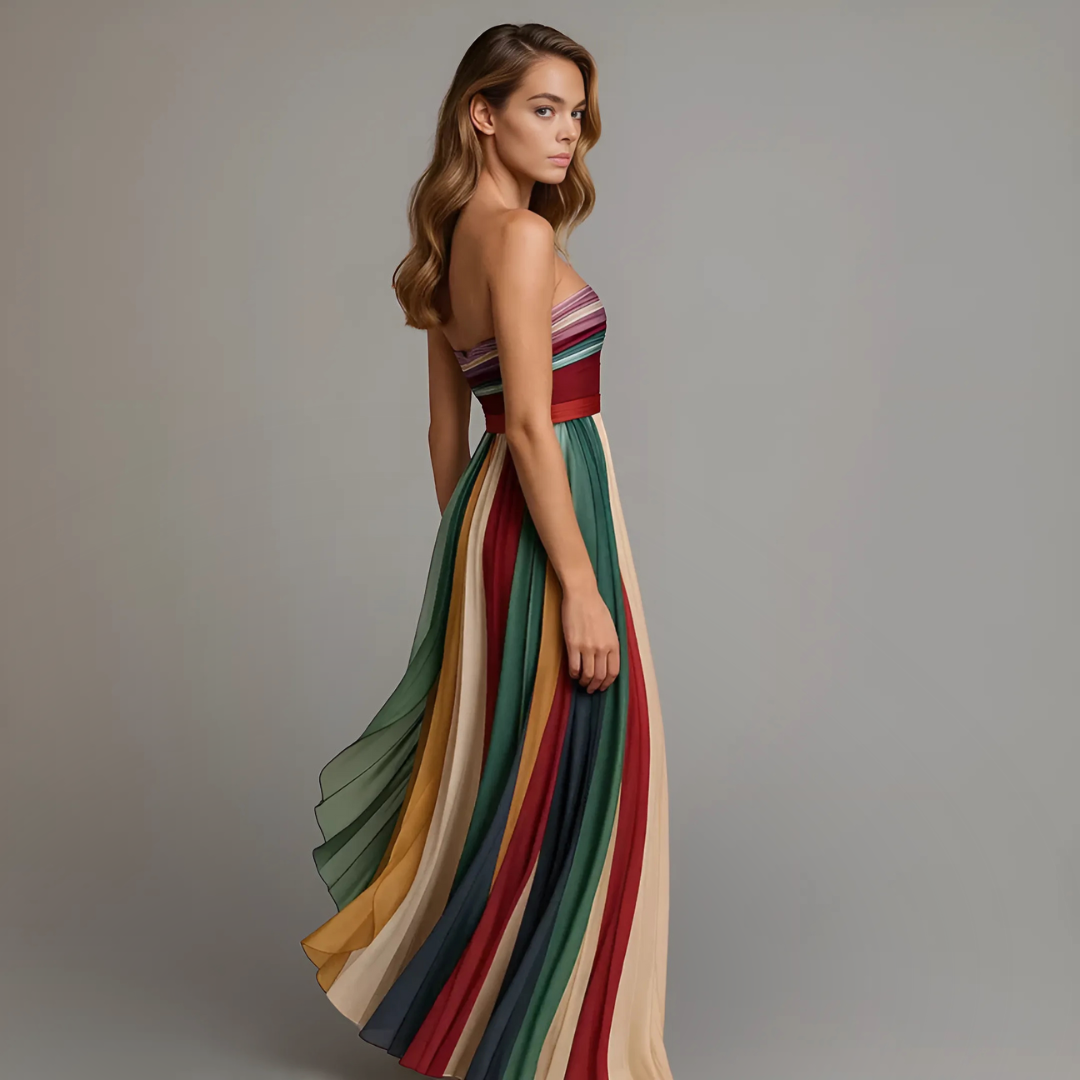Ewa – Stylish Long Dress with Elegant Details