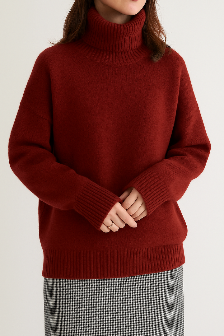 Alexa™ – High-Neck Sweater for Effortless Elegance