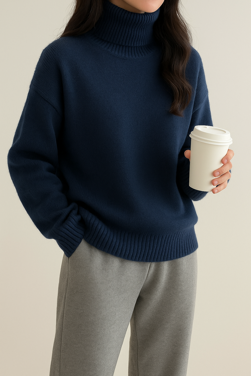 Alexa™ – High-Neck Sweater for Effortless Elegance