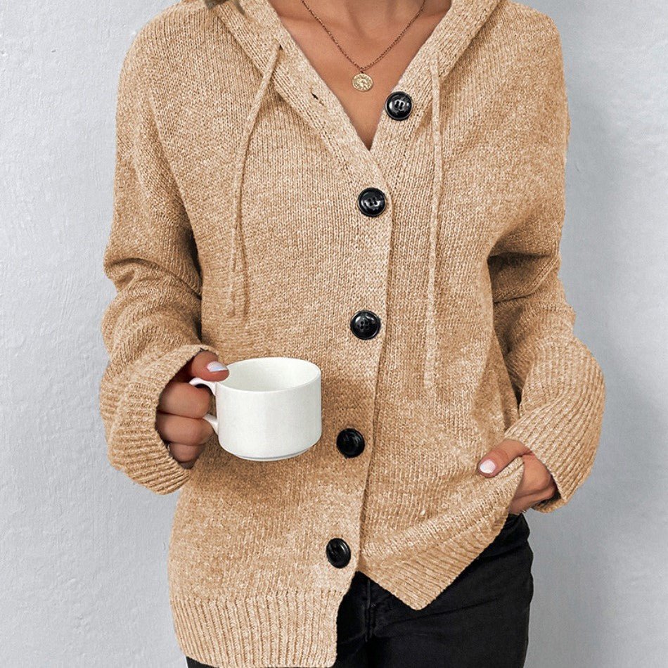 Laurence | Hooded Cardigan with Buttons