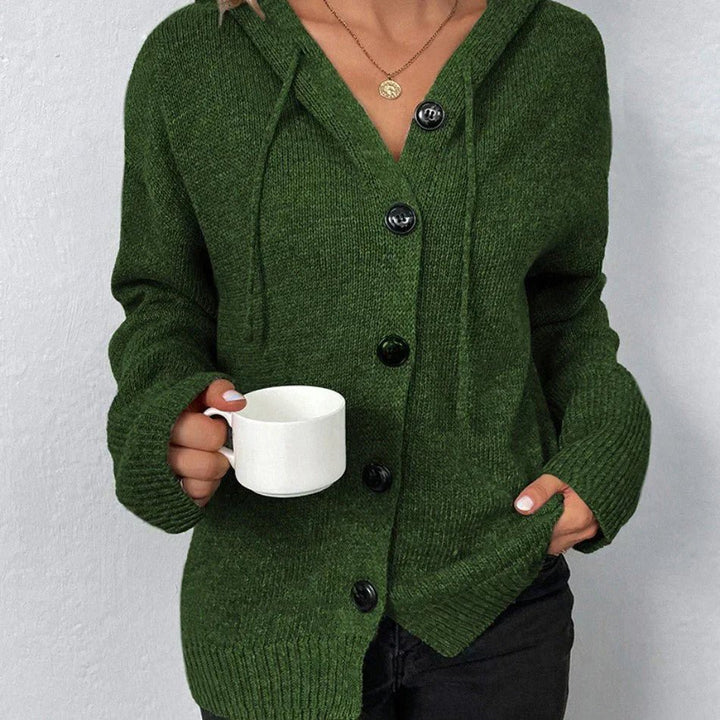 Laurence | Hooded Cardigan with Buttons