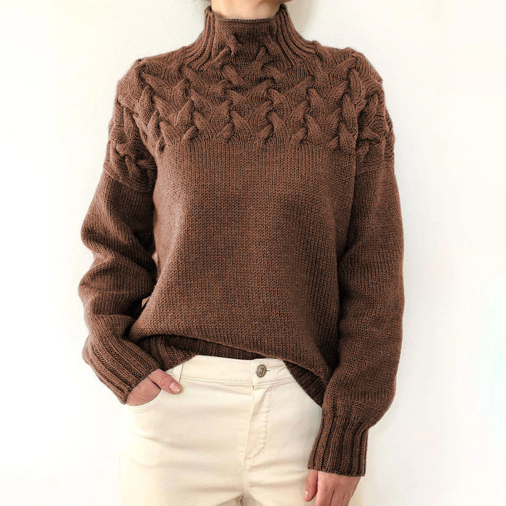 Léa – Elegant Knit Turtleneck Sweater