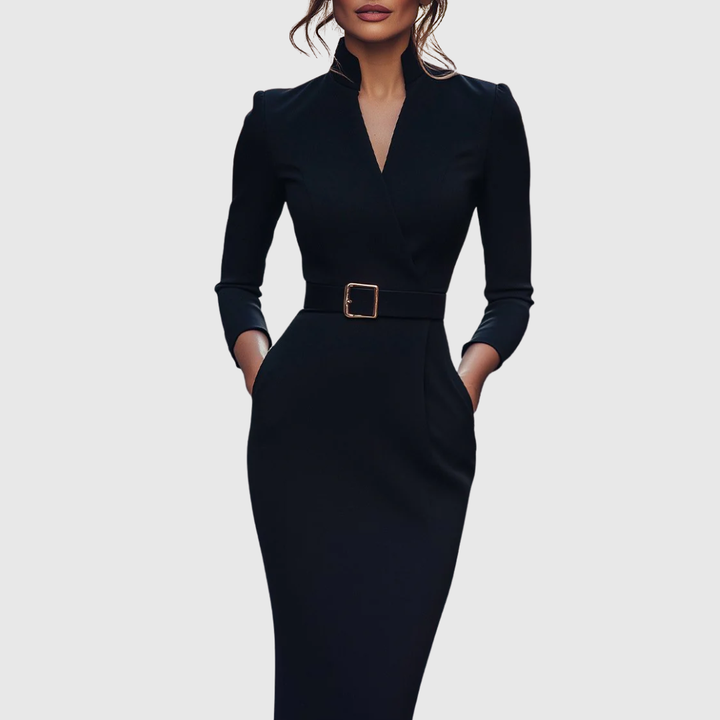 Urszula – Sophisticated Black Dress