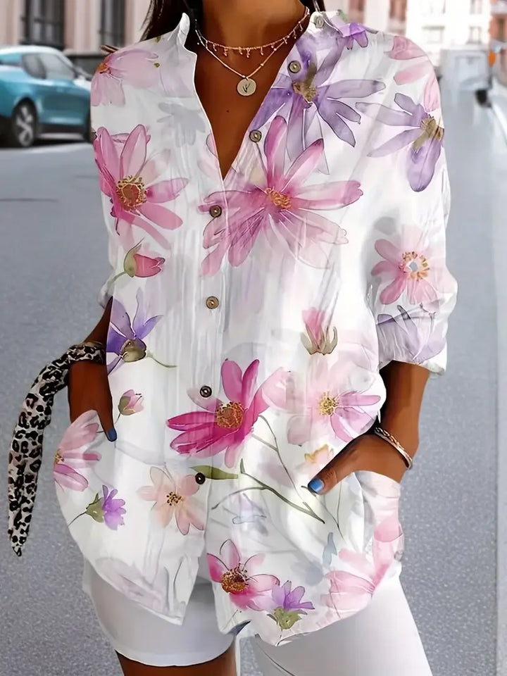 Emiliana - Elegant Floral Blouse