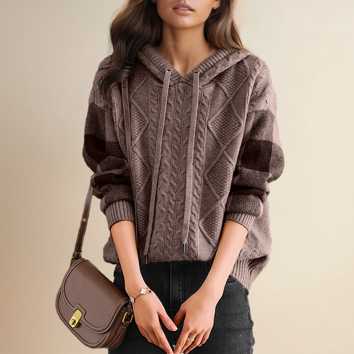 Elise – Elegant Knitted Hoodie