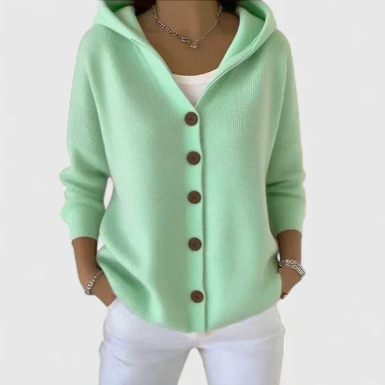 Nolwenn | Soft Knit Cardigan with Hood