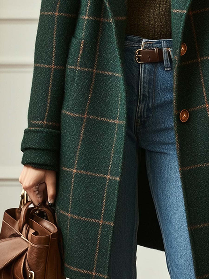 Frances – Classic Checkered Coat