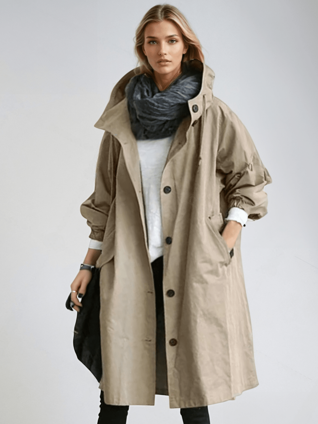 Joelle – Elegant Waterproof Trench Coat