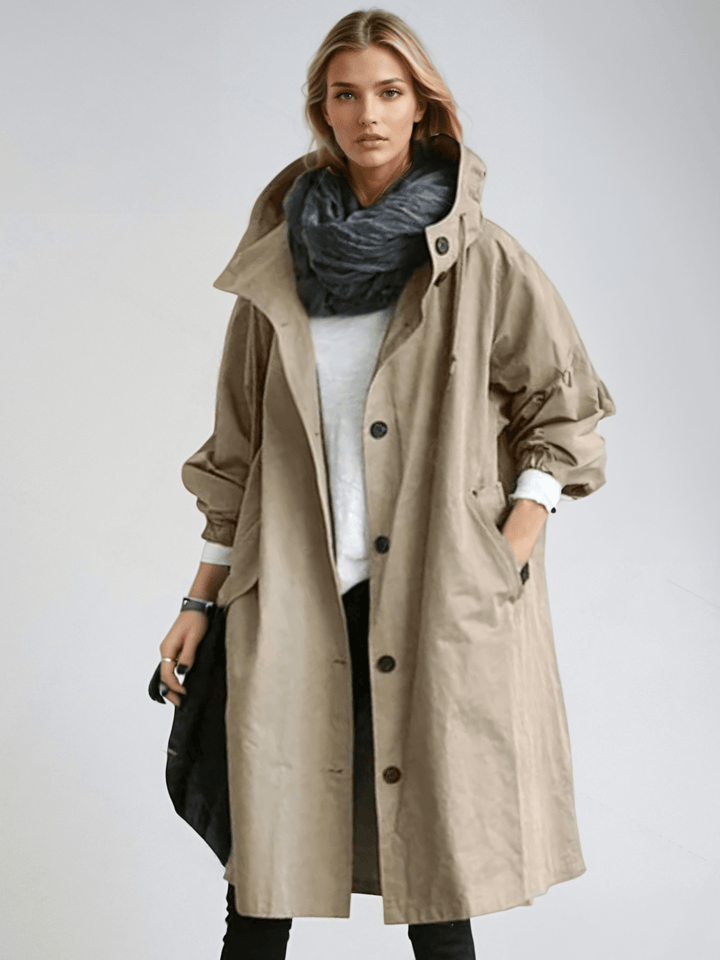 Joelle – Elegant Waterproof Trench Coat