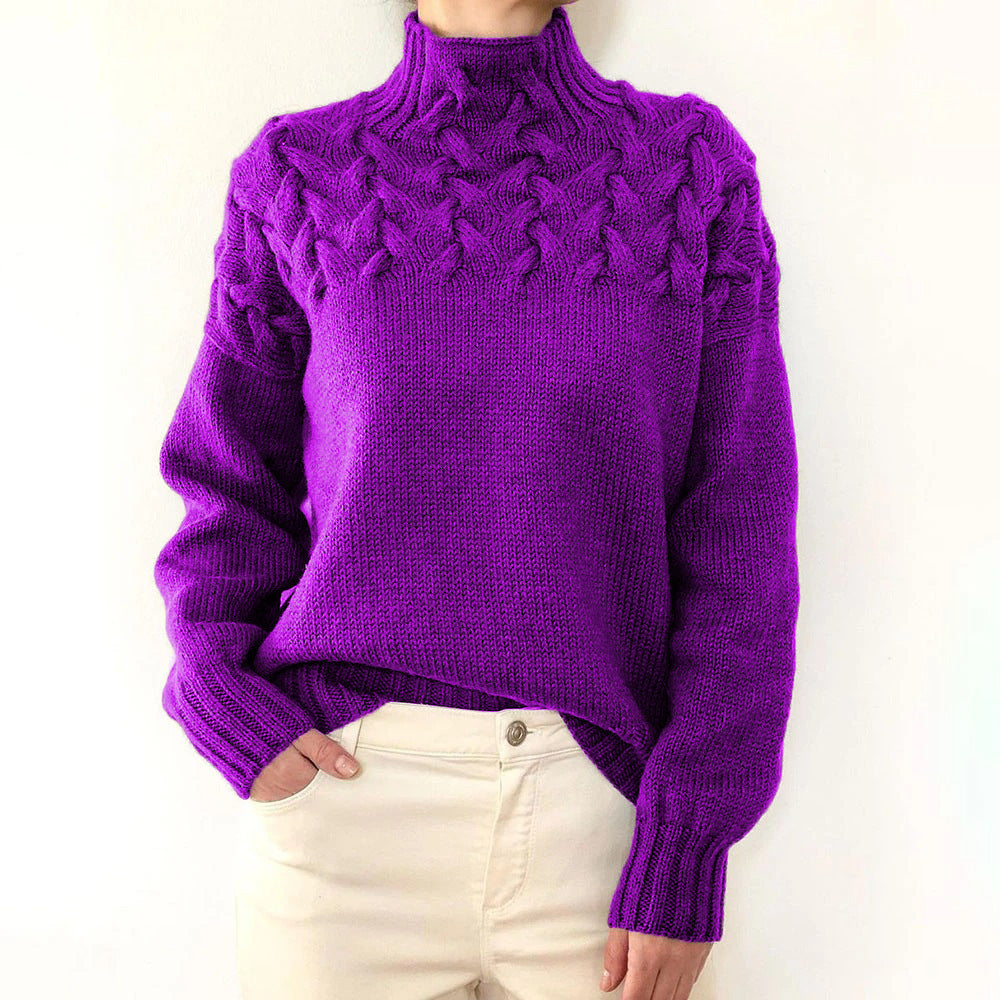 Léa – Elegant Knit Turtleneck Sweater